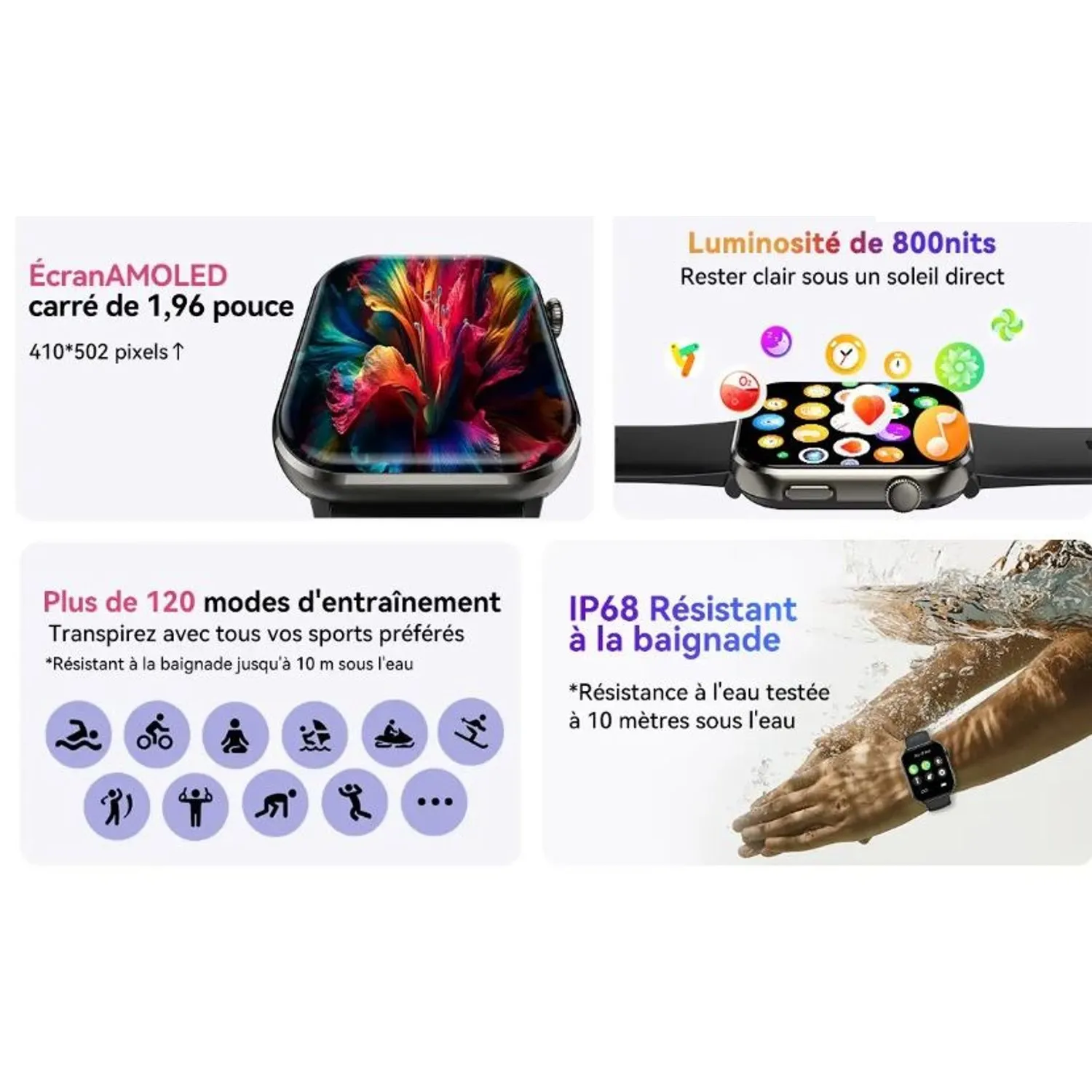 Montre Intelligente Cardio Étanche – Image 6