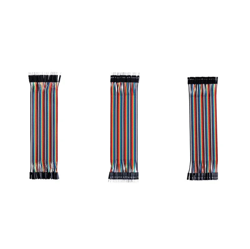 Lot de 120 Câbles Dupont de 30 cm (40 Mâle-Femelle, 40 Mâle-Mâle, 40 Femelle-Femelle) pour Prototypage et Électronique