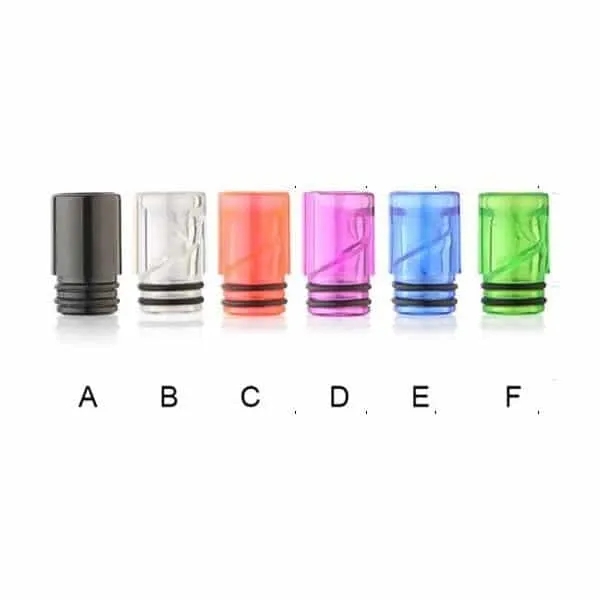 Drip tip rond 510 plastique transparent (X10)