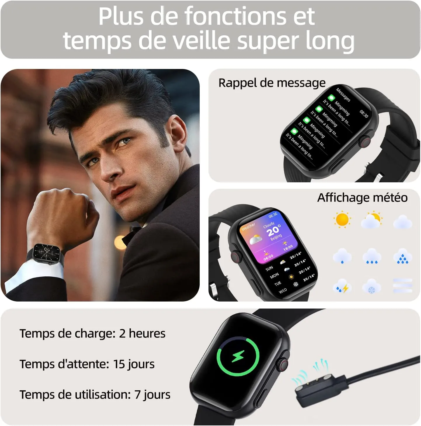 Montre Connectée Badminton – Image 7