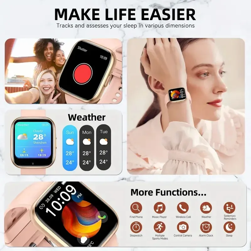 Smartwatch Étanche avec Lecteur Musique – Image 6