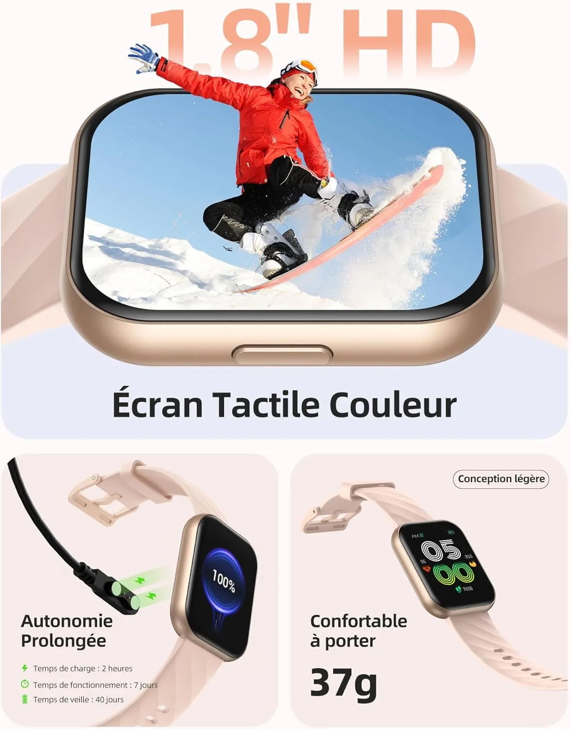 Montre Connectée Femme Sport Étanche – Image 7