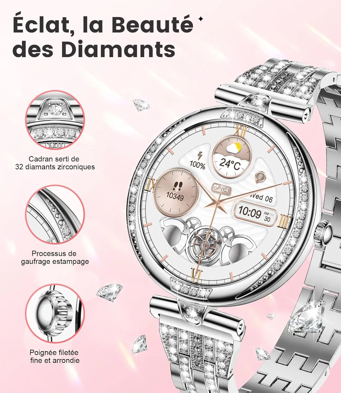 Montre Connectée Femme Petit Cadran – Image 9