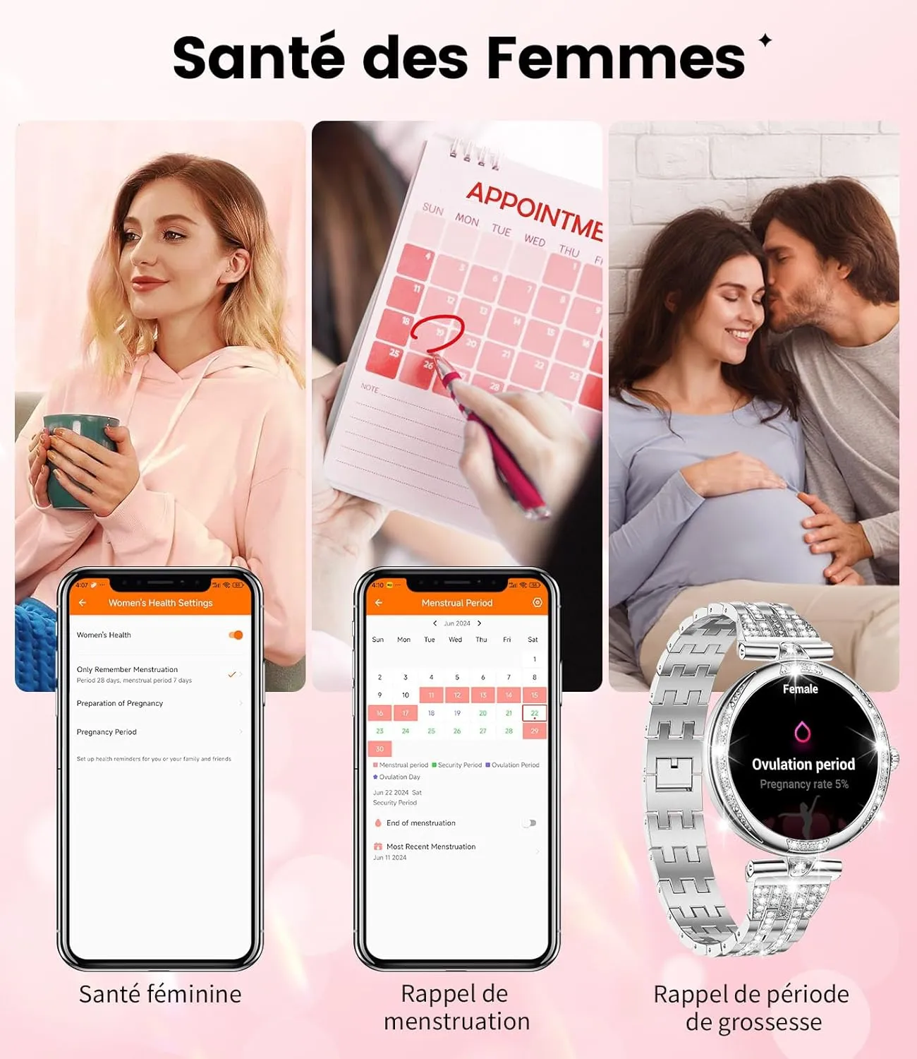 Montre Connectée Femme Petit Cadran – Image 5