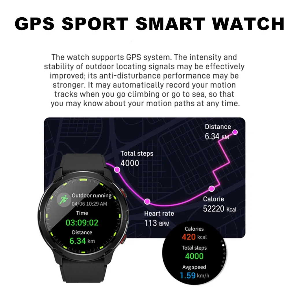 Montre Intelligente Randonnée avec GPS – Image 2