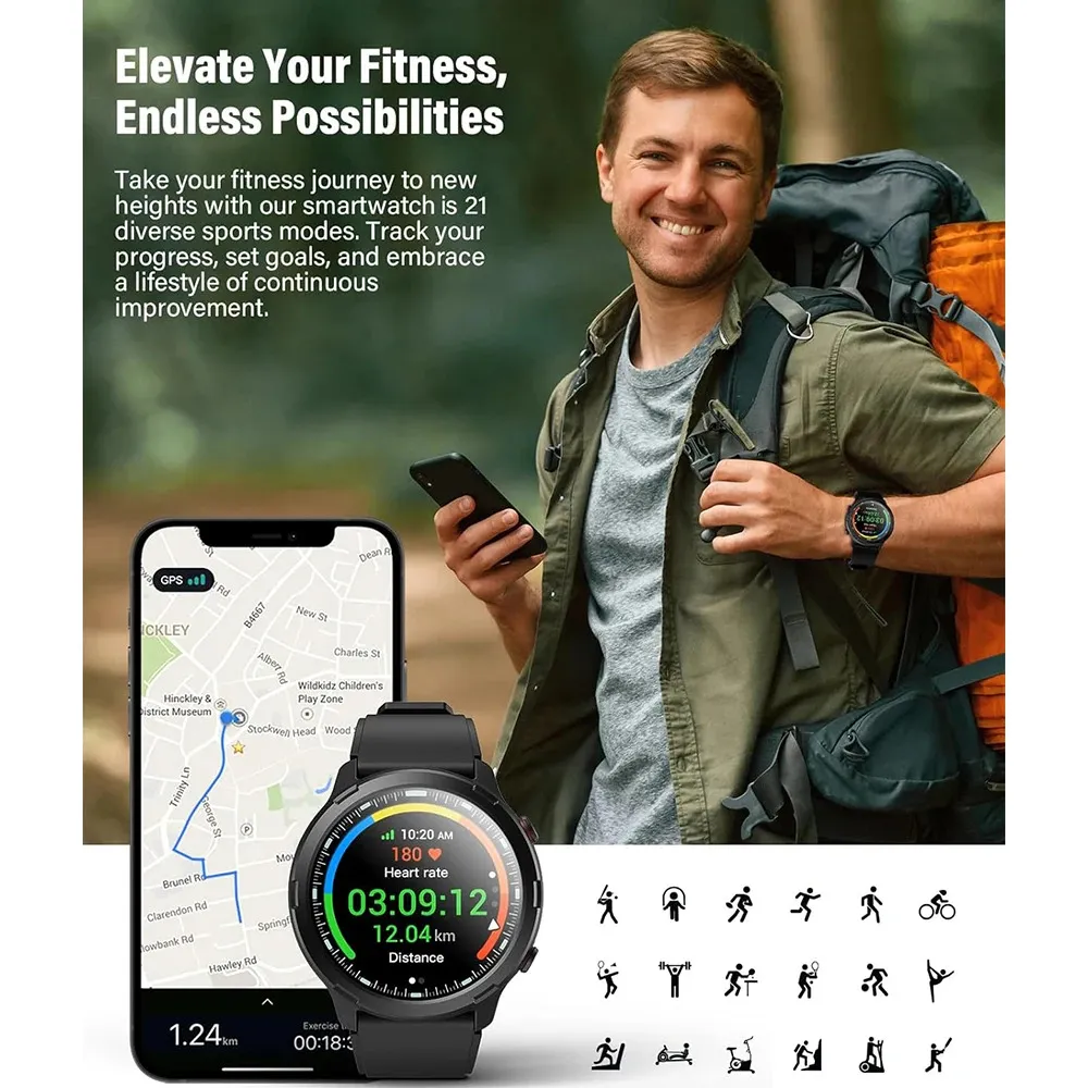 Montre Intelligente Randonnée avec GPS – Image 4