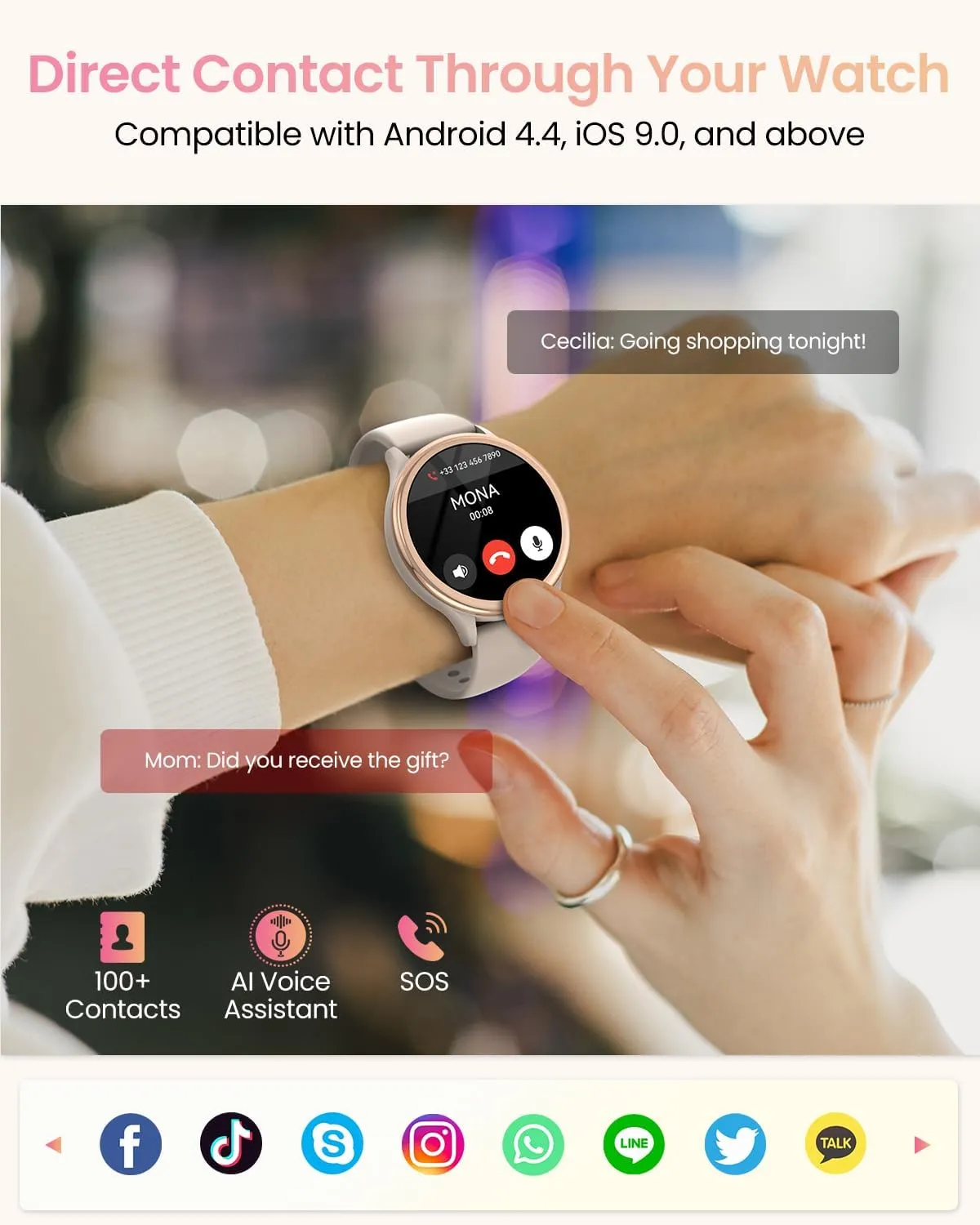 Montre Connectée Femme Avec Suivi De Santé – Image 6