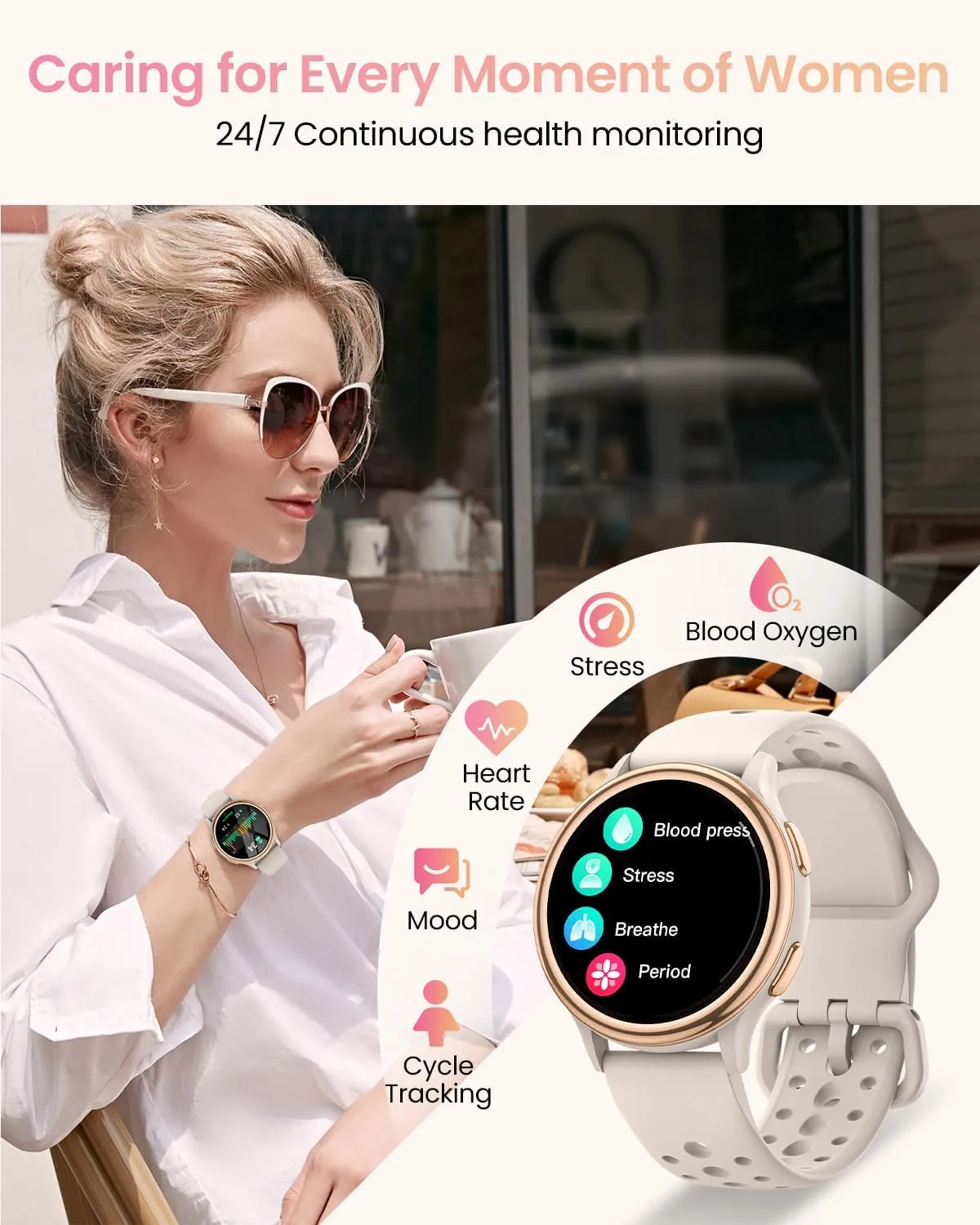 Montre Connectée Femme Avec Suivi De Santé – Image 2