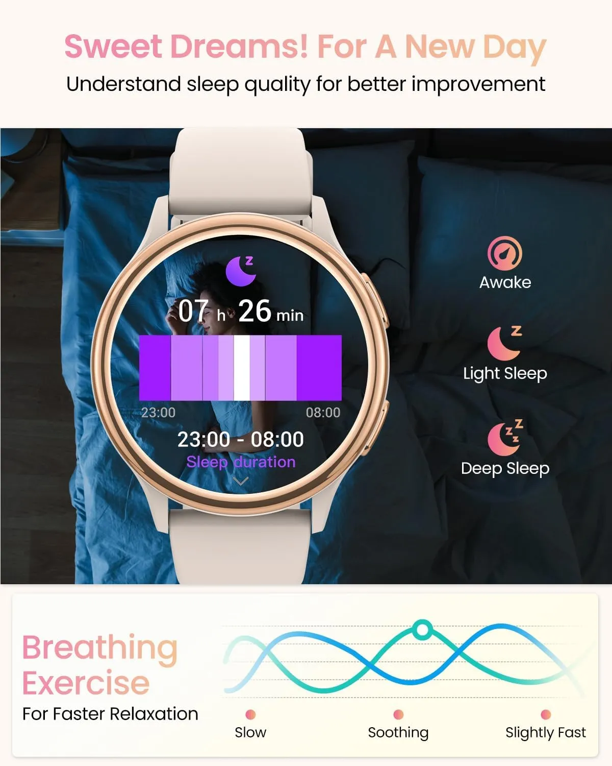 Montre Connectée Femme Avec Suivi De Santé – Image 3