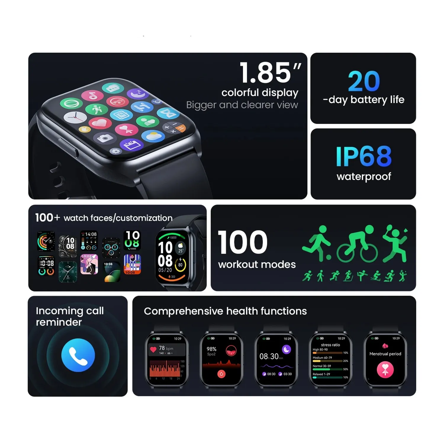 Montre Intelligente Multi-Activités – Image 2