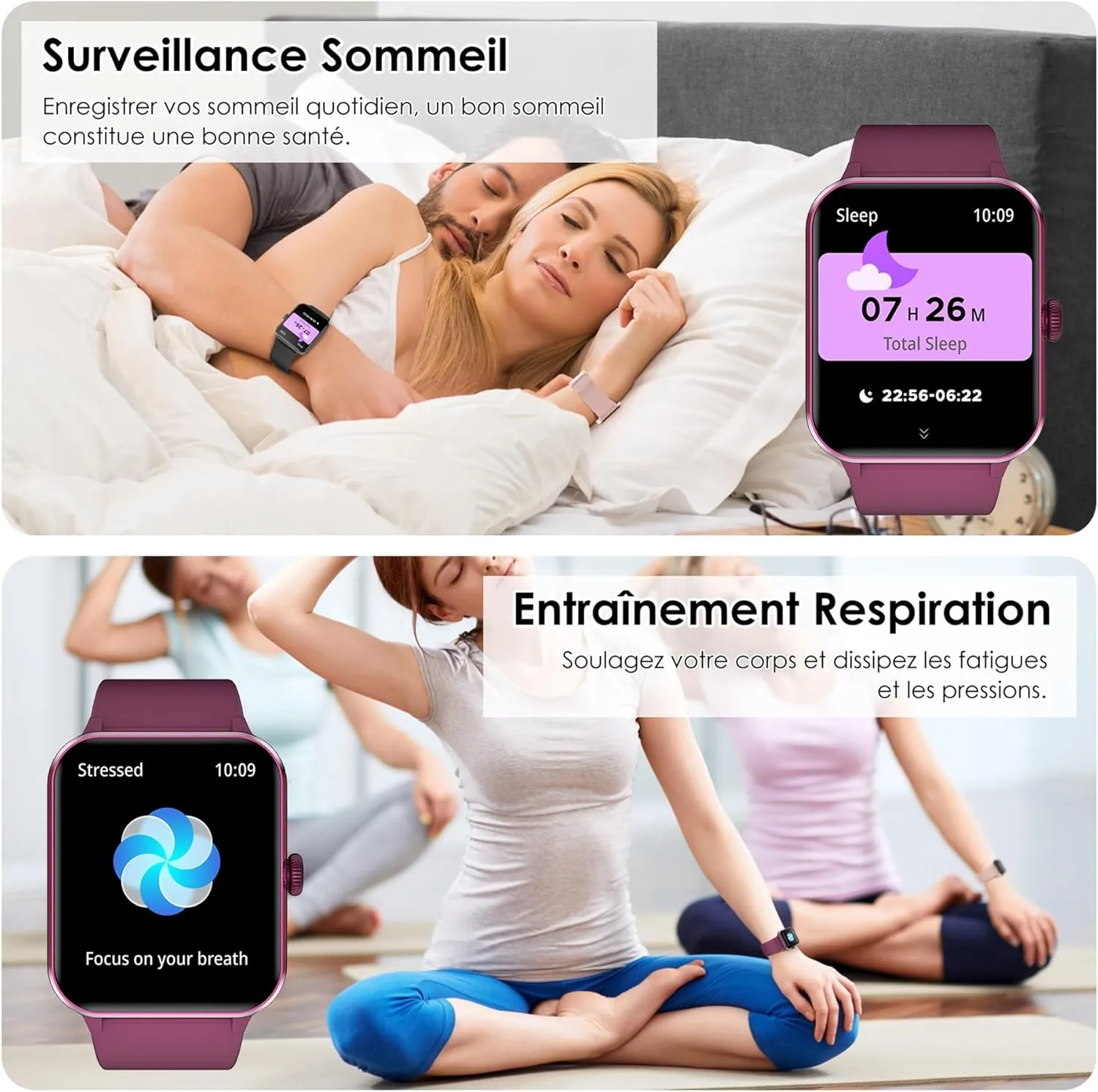 Montre Intelligente Rouge – Image 6