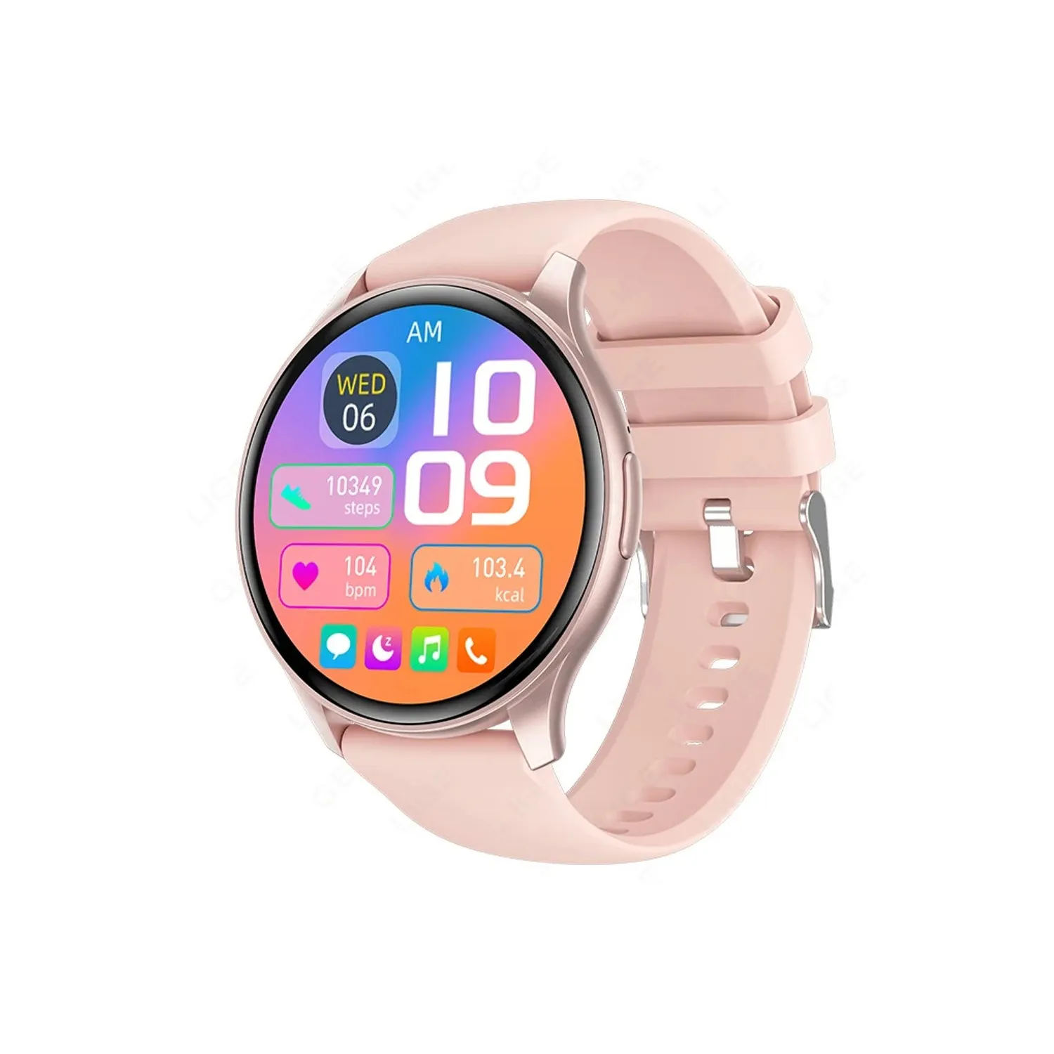 Montre Connectée Sportive Rose pour Femme