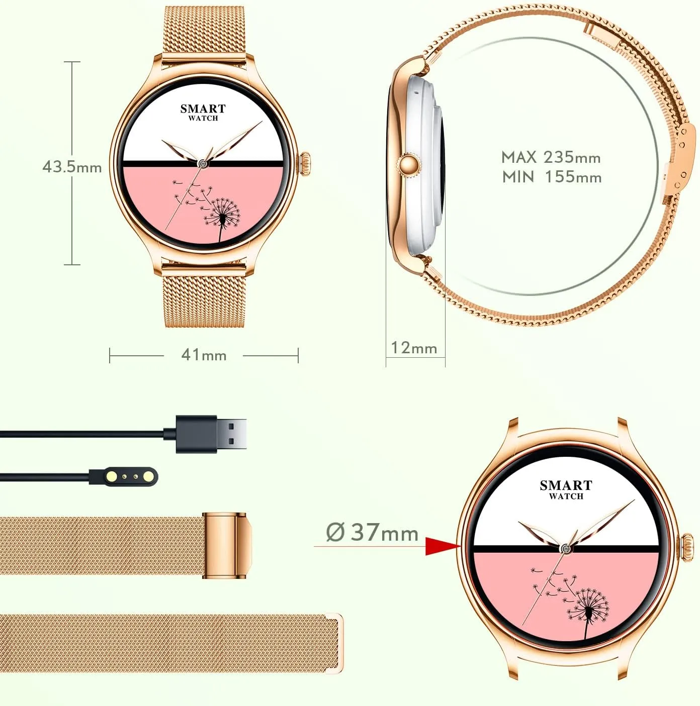 Montre Connectée Femme Élégante et Sportive – Image 7