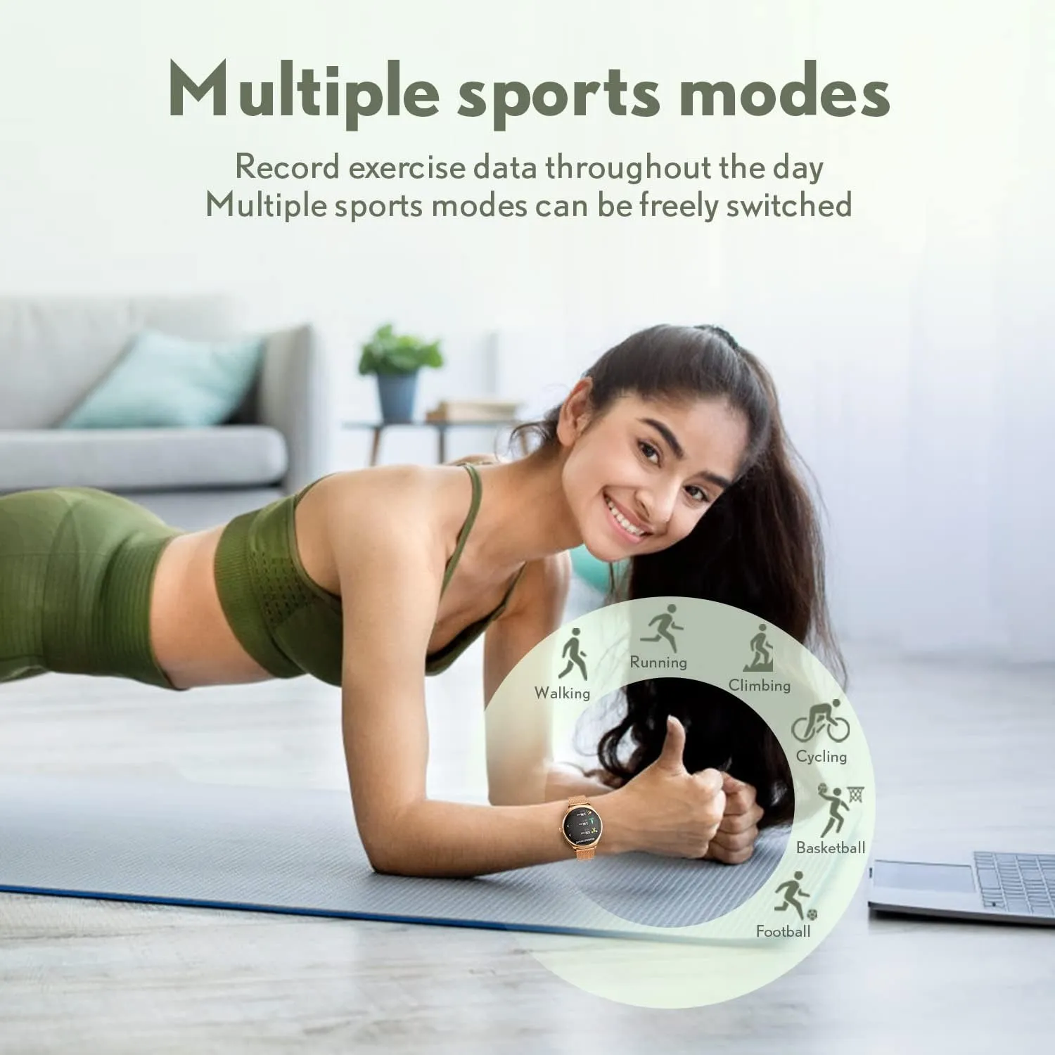 Montre Connectée Femme Élégante et Sportive – Image 2