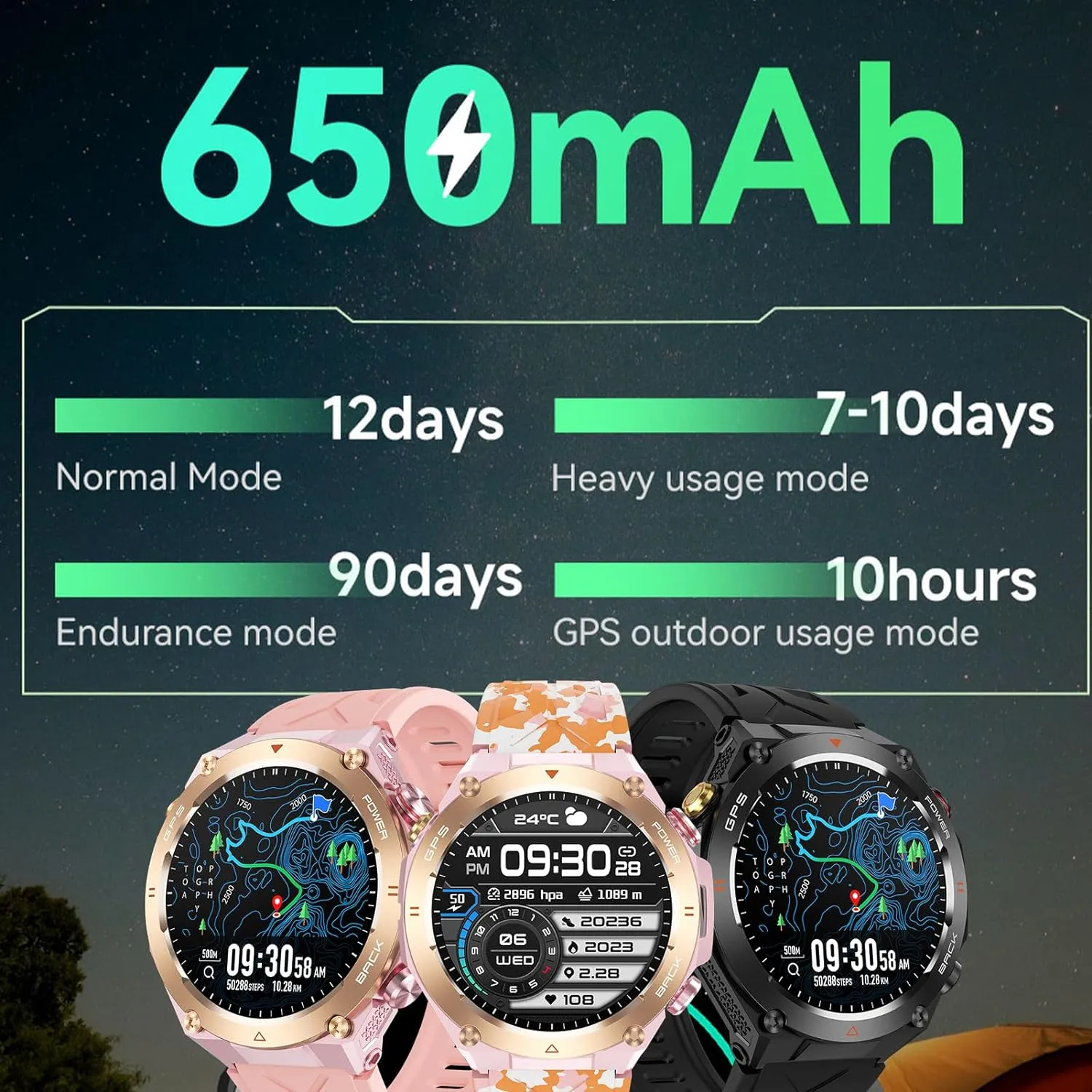 Montre Intelligente Pour Femmes 1 ATM – Image 9