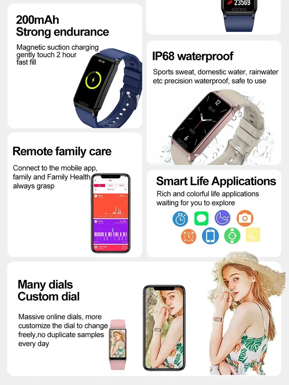 Smartwatch avec Moniteur Température – Image 4