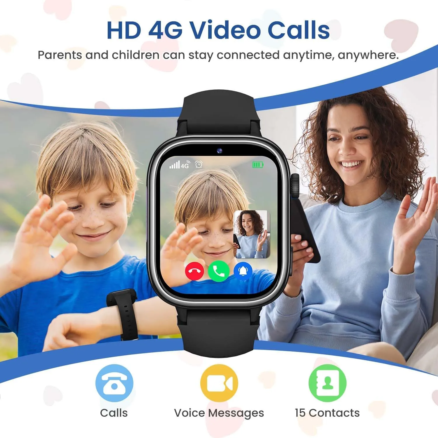 Montre Connectée Ado avec Carte SIM Tactile – Image 2