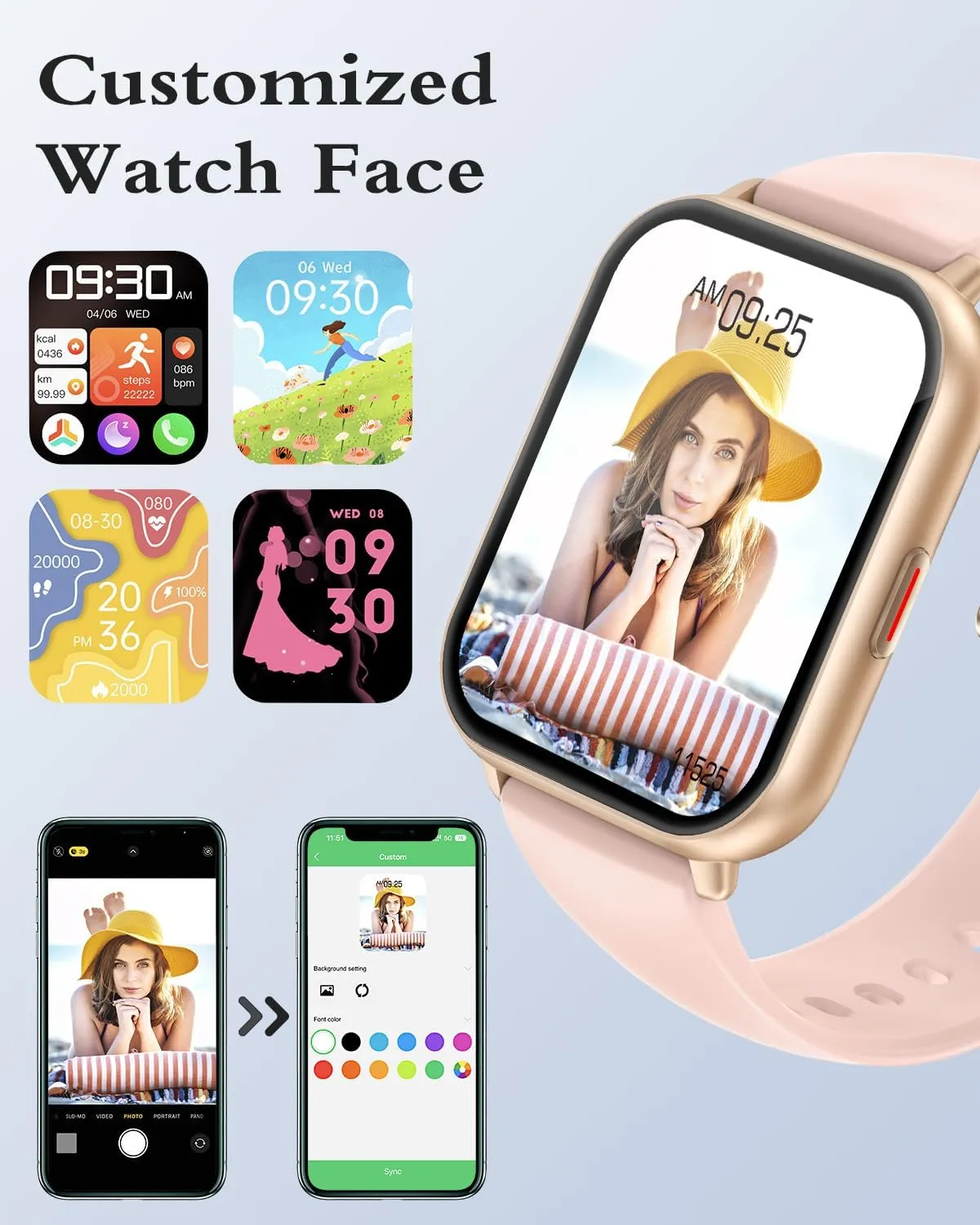 Montre Connectée Femme Sport Smartwatch – Image 5