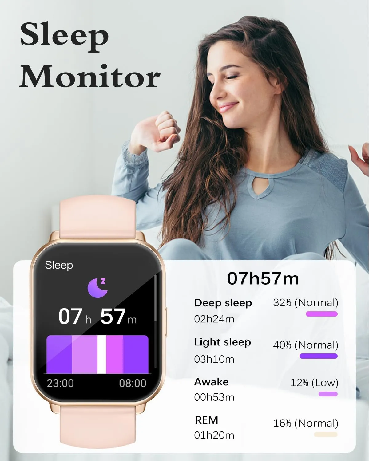 Montre Connectée Femme Sport Smartwatch – Image 4