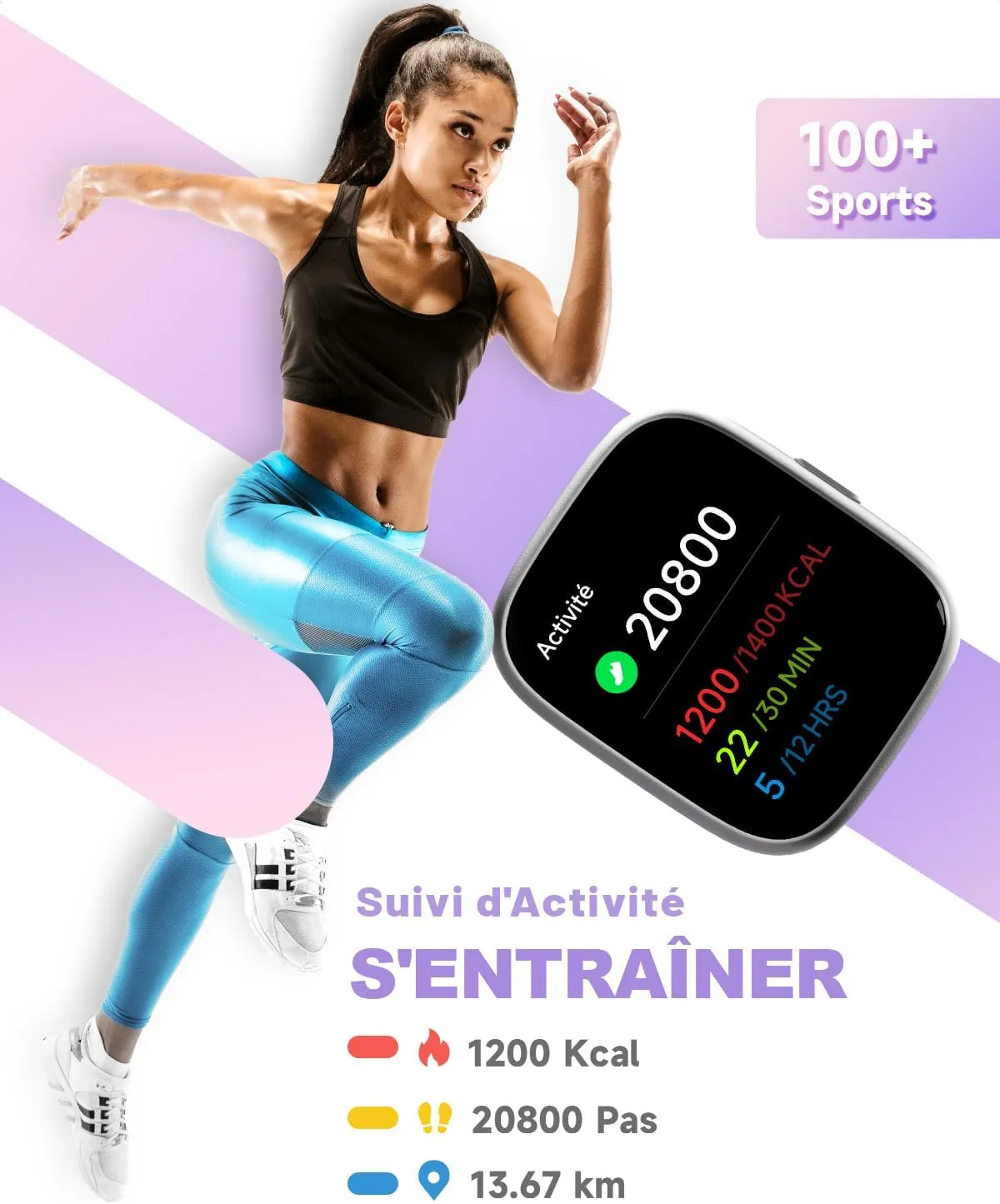 Montre Femme Smartwatch Sport Cardio – Image 2