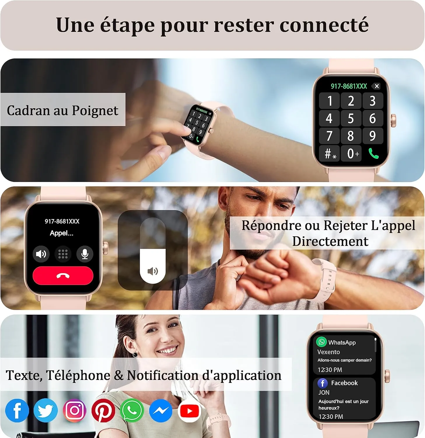 Montre Connectée Femme Bluetooth Performante – Image 6