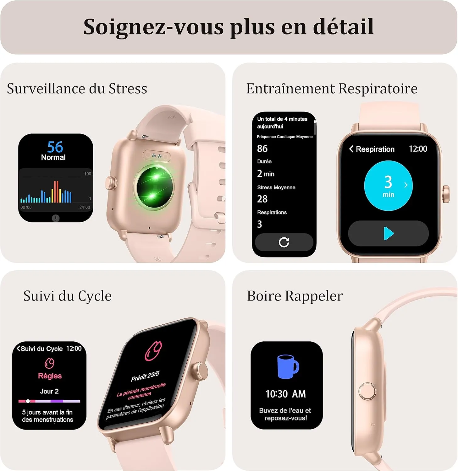 Montre Connectée Femme Bluetooth Performante – Image 2