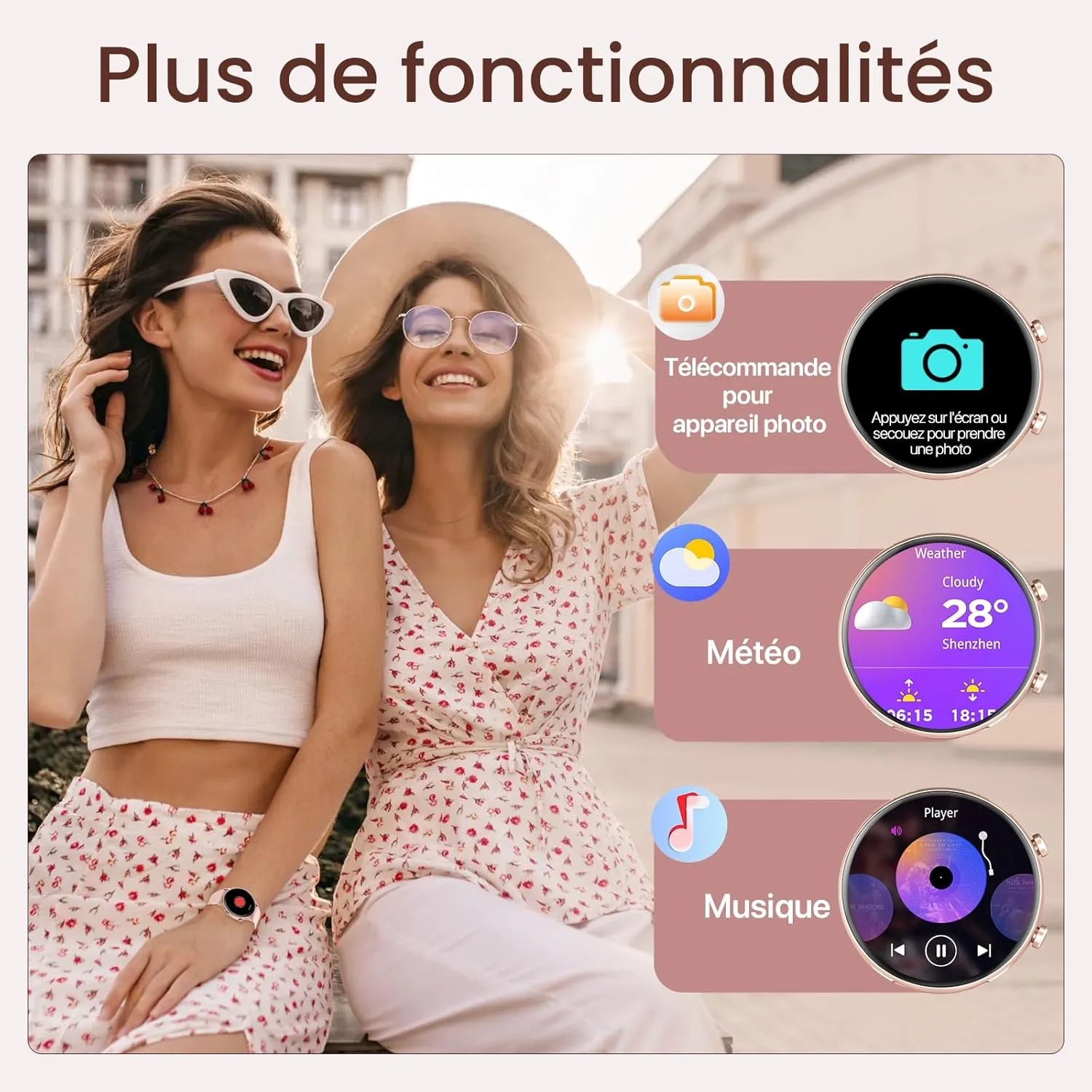 Montre Connectée Femme Sport Ronde – Image 8