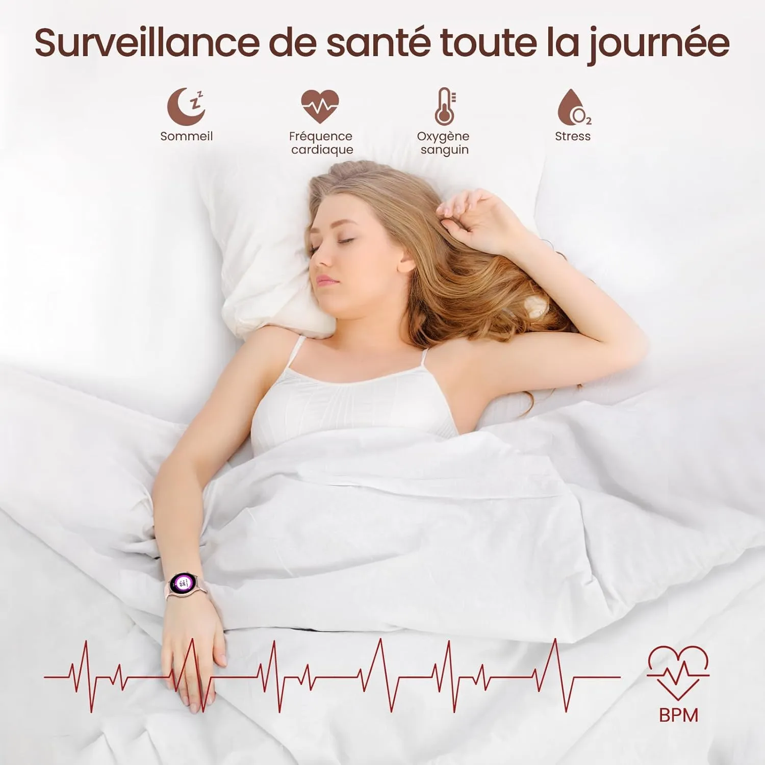 Montre Connectée Femme Sport Ronde – Image 3