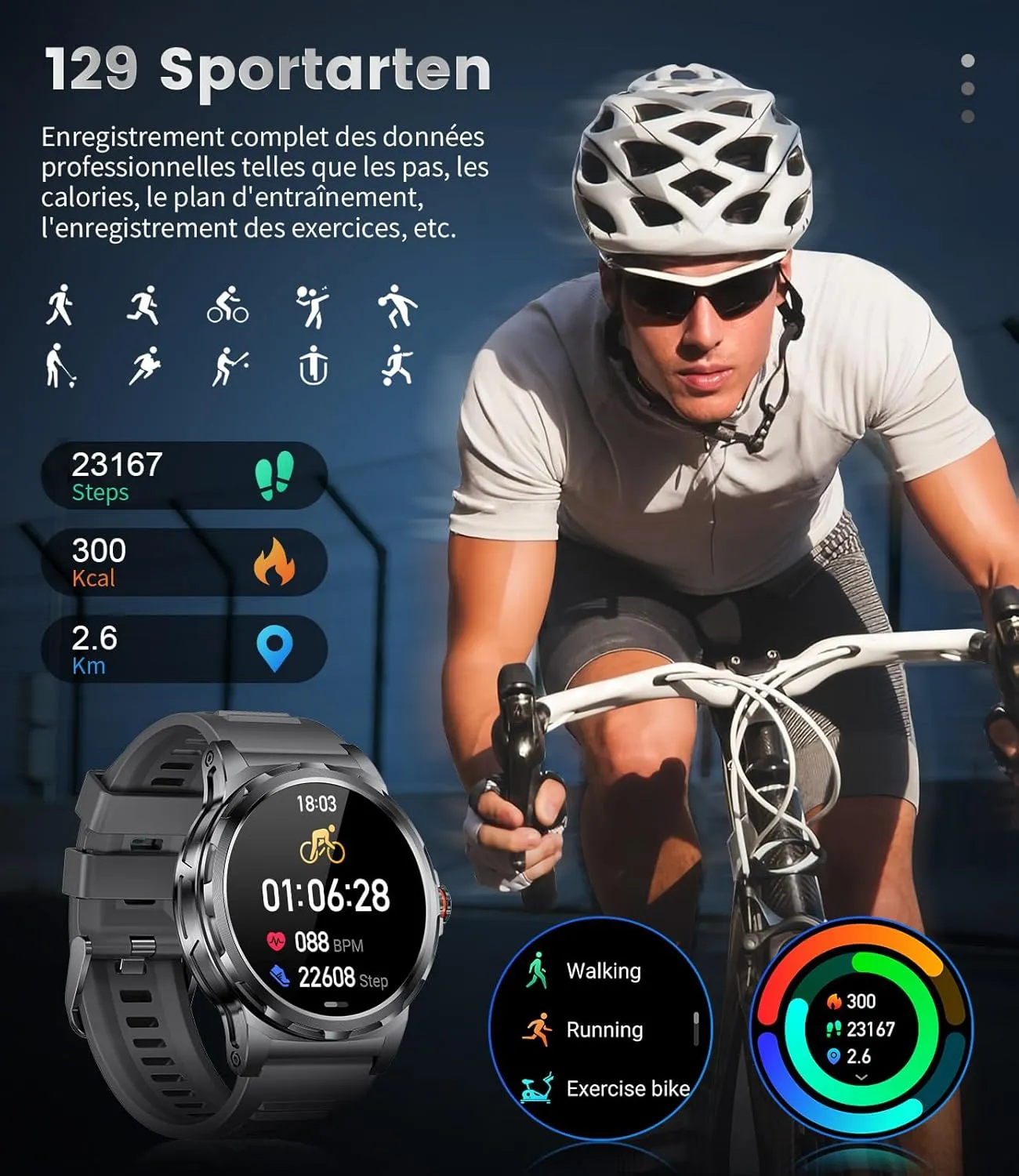 Montre Connectée Homme Jolie – Image 3